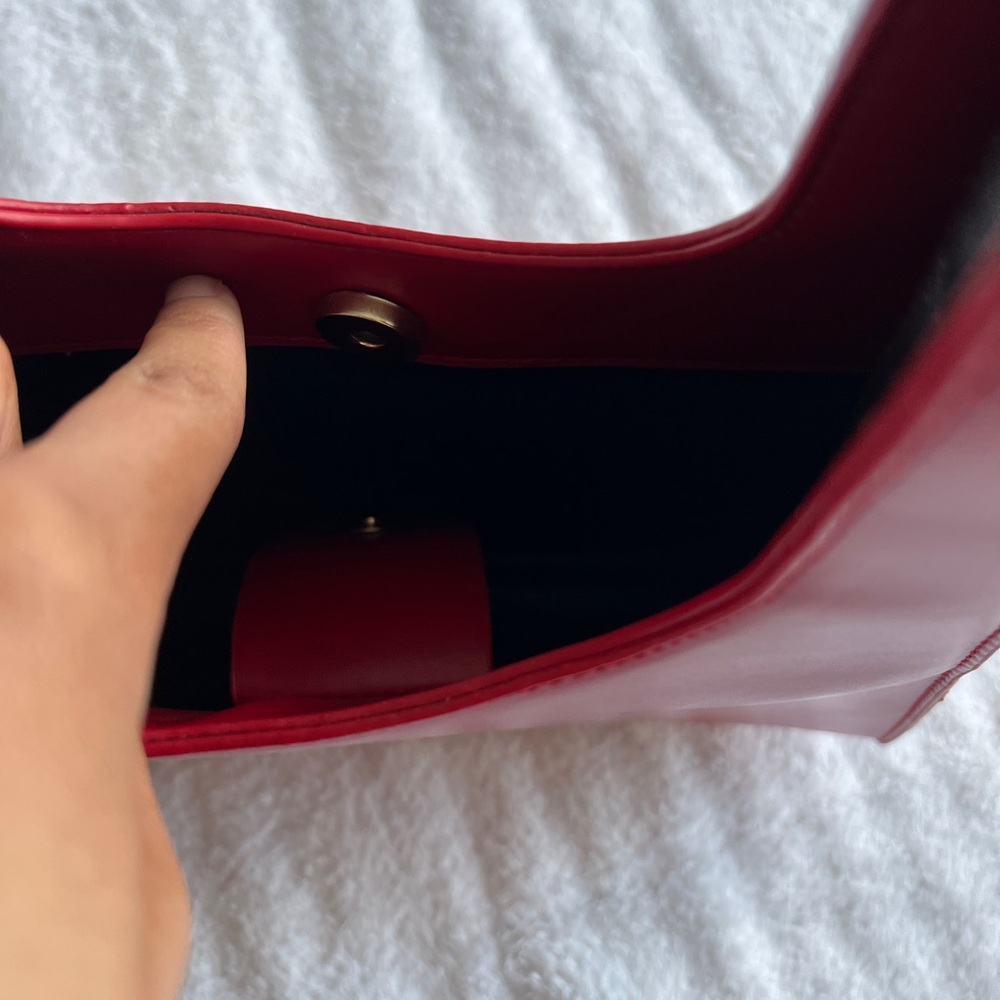 Red Leather Handbag